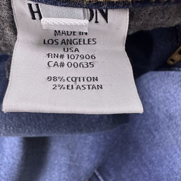 Hudson Womens Sz 27 Dark Wash Signature Bootcut Jeans Flap Pockets 29x34‎ - Picture 14 of 16